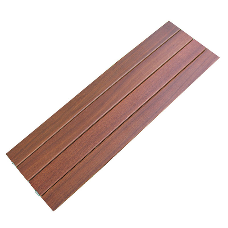 Tradition Teak Floor Tile Water Resistant Click Lock Wooden Floor for Balcony Clearhalo 'Flooring 'Hardwood Flooring' 'hardwood_flooring' 'Home Improvement' 'home_improvement' 'home_improvement_hardwood_flooring' Walls and Ceiling' 6786012