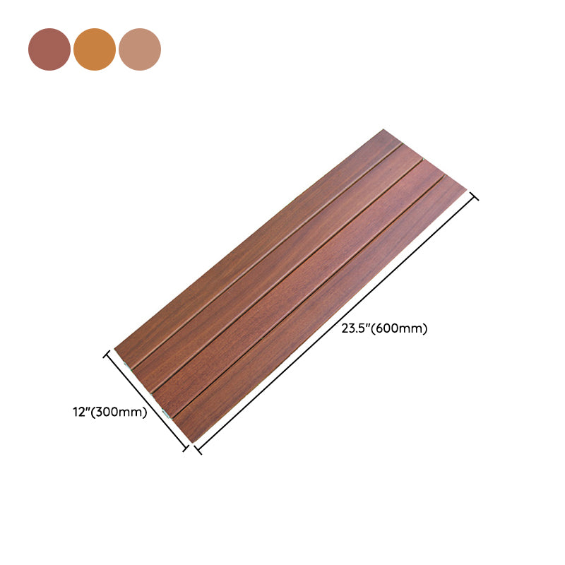Tradition Teak Floor Tile Water Resistant Click Lock Wooden Floor for Balcony Clearhalo 'Flooring 'Hardwood Flooring' 'hardwood_flooring' 'Home Improvement' 'home_improvement' 'home_improvement_hardwood_flooring' Walls and Ceiling' 6786028