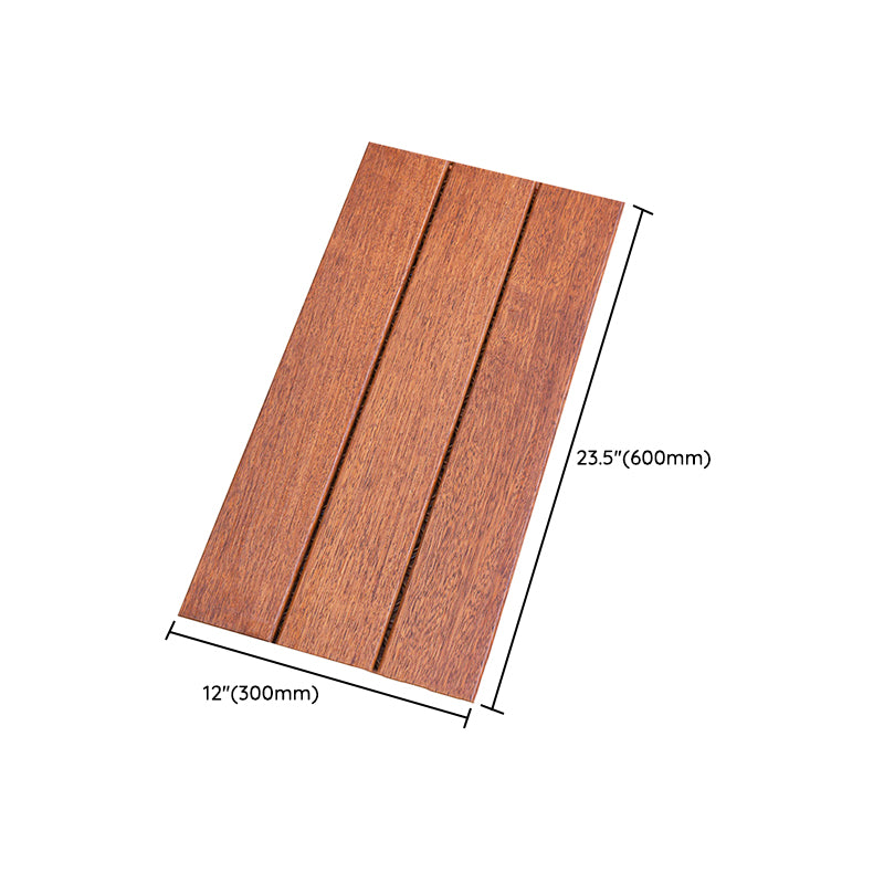 Tradition Teak Floor Tile Water Resistant Click Lock Wooden Floor for Balcony Clearhalo 'Flooring 'Hardwood Flooring' 'hardwood_flooring' 'Home Improvement' 'home_improvement' 'home_improvement_hardwood_flooring' Walls and Ceiling' 6786029