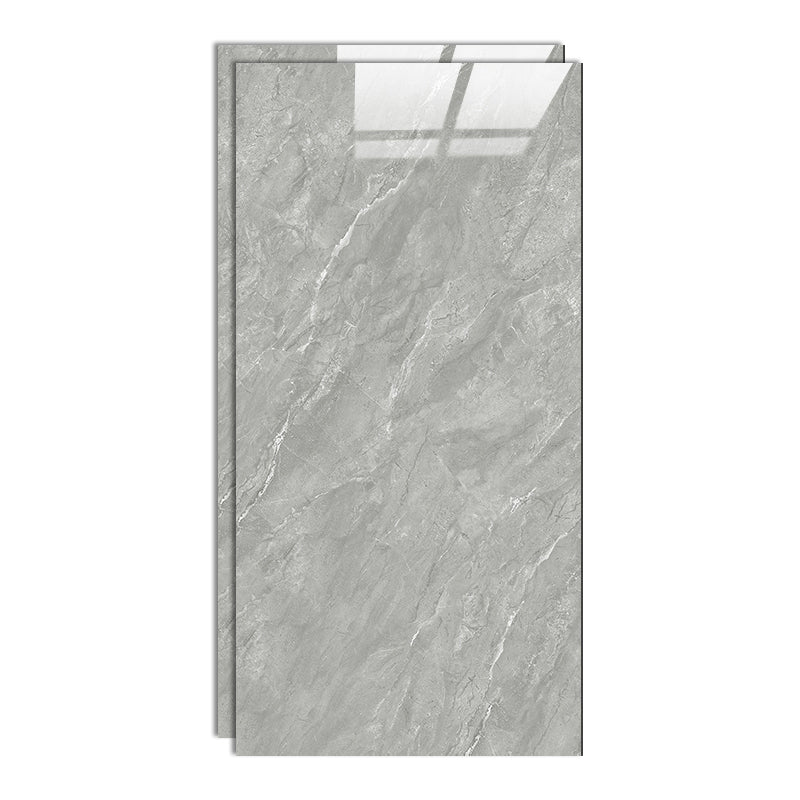 Indoor Floor Wall Tile Polished Marble Print Rectangle Living Room Floor Wall Tile Black-Gray Clearhalo 'Floor Tiles & Wall Tiles' 'floor_tiles_wall_tiles' 'Flooring 'Home Improvement' 'home_improvement' 'home_improvement_floor_tiles_wall_tiles' Walls and Ceiling' 6786118