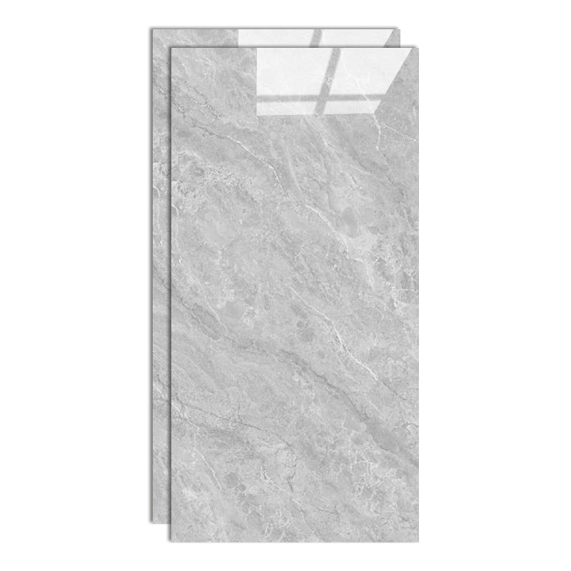 Indoor Floor Wall Tile Polished Marble Print Rectangle Living Room Floor Wall Tile Gray-White Clearhalo 'Floor Tiles & Wall Tiles' 'floor_tiles_wall_tiles' 'Flooring 'Home Improvement' 'home_improvement' 'home_improvement_floor_tiles_wall_tiles' Walls and Ceiling' 6786119