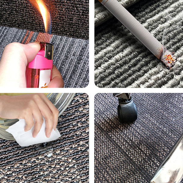 Carpet Tile Non-Skid Fade Resistant Geometry Self-Stick Carpet Tiles Bedroom Clearhalo 'Carpet Tiles & Carpet Squares' 'carpet_tiles_carpet_squares' 'Flooring 'Home Improvement' 'home_improvement' 'home_improvement_carpet_tiles_carpet_squares' Walls and Ceiling' 6786248