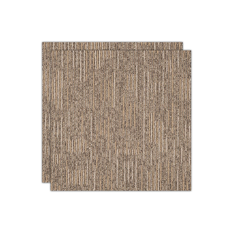 Carpet Tile Non-Skid Fade Resistant Geometry Self-Stick Carpet Tiles Bedroom Light Coffee Clearhalo 'Carpet Tiles & Carpet Squares' 'carpet_tiles_carpet_squares' 'Flooring 'Home Improvement' 'home_improvement' 'home_improvement_carpet_tiles_carpet_squares' Walls and Ceiling' 6786249