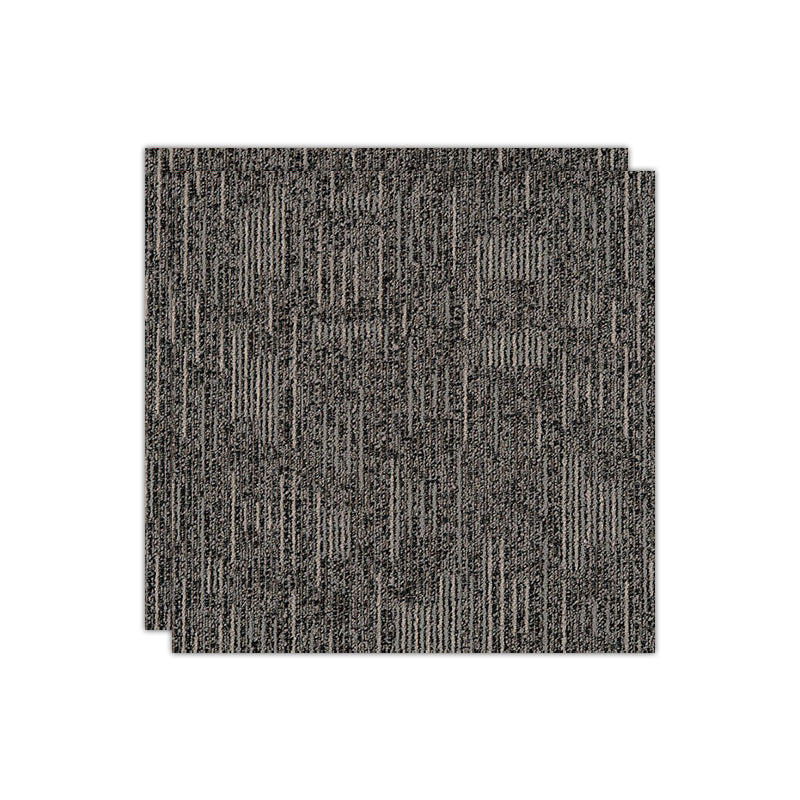 Carpet Tile Non-Skid Fade Resistant Geometry Self-Stick Carpet Tiles Bedroom Dark Coffee Clearhalo 'Carpet Tiles & Carpet Squares' 'carpet_tiles_carpet_squares' 'Flooring 'Home Improvement' 'home_improvement' 'home_improvement_carpet_tiles_carpet_squares' Walls and Ceiling' 6786251