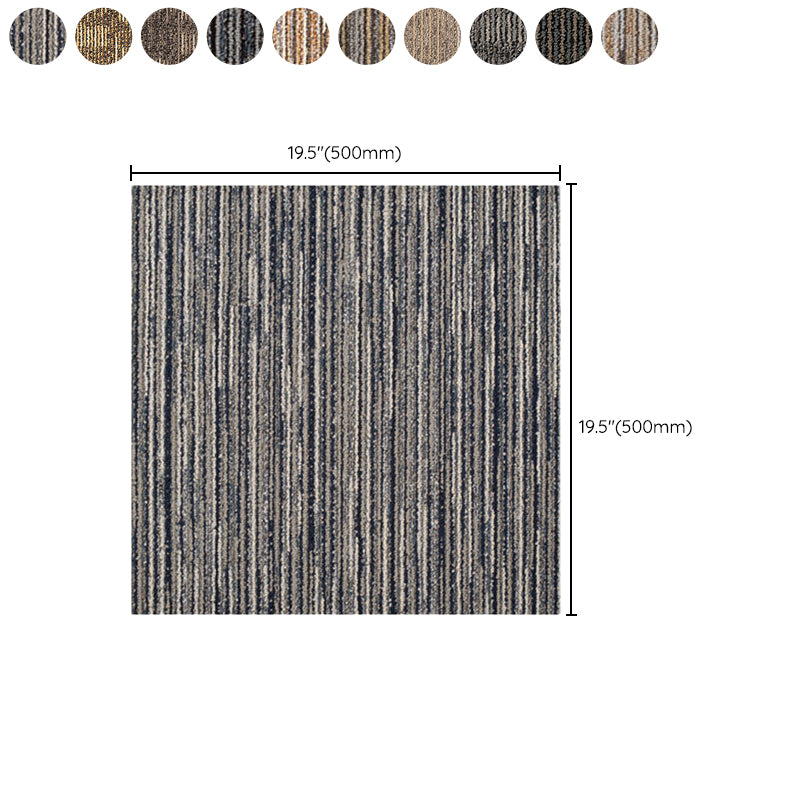 Carpet Tile Non-Skid Fade Resistant Geometry Self-Stick Carpet Tiles Bedroom Clearhalo 'Carpet Tiles & Carpet Squares' 'carpet_tiles_carpet_squares' 'Flooring 'Home Improvement' 'home_improvement' 'home_improvement_carpet_tiles_carpet_squares' Walls and Ceiling' 6786260