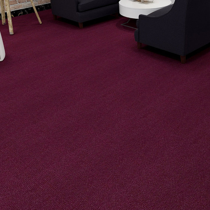 Carpet Tile Non-Skid Fade Resistant Solid Color Self-Stick Carpet Tiles Dining Room Red Clearhalo 'Carpet Tiles & Carpet Squares' 'carpet_tiles_carpet_squares' 'Flooring 'Home Improvement' 'home_improvement' 'home_improvement_carpet_tiles_carpet_squares' Walls and Ceiling' 6786281