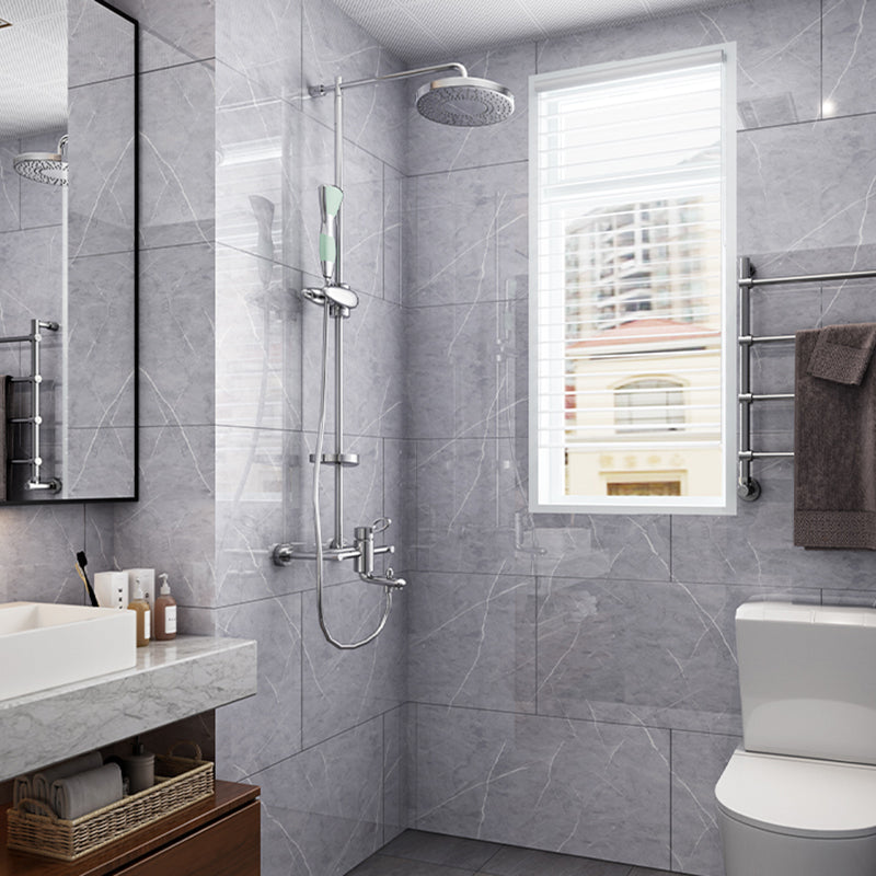 Modern Peel and Stick Backsplash PVC Rectangular Peel and Stick Tile Dark Heather Gray-Black 10-Piece Set Clearhalo 'Flooring 'Home Improvement' 'home_improvement' 'home_improvement_peel_stick_blacksplash' 'Peel & Stick Backsplash Tile' 'peel_stick_blacksplash' 'Walls & Ceilings' Walls and Ceiling' 6786401