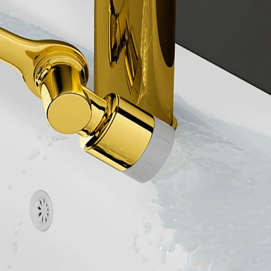 Glam Bathroom Vessel Faucet Brass Faucet Basin Lavatory Faucet Clearhalo 'Bathroom Remodel & Bathroom Fixtures' 'Bathroom Sink Faucets' 'Bathroom Sinks & Faucet Components' 'bathroom_sink_faucets' 'Home Improvement' 'home_improvement' 'home_improvement_bathroom_sink_faucets' 6786477