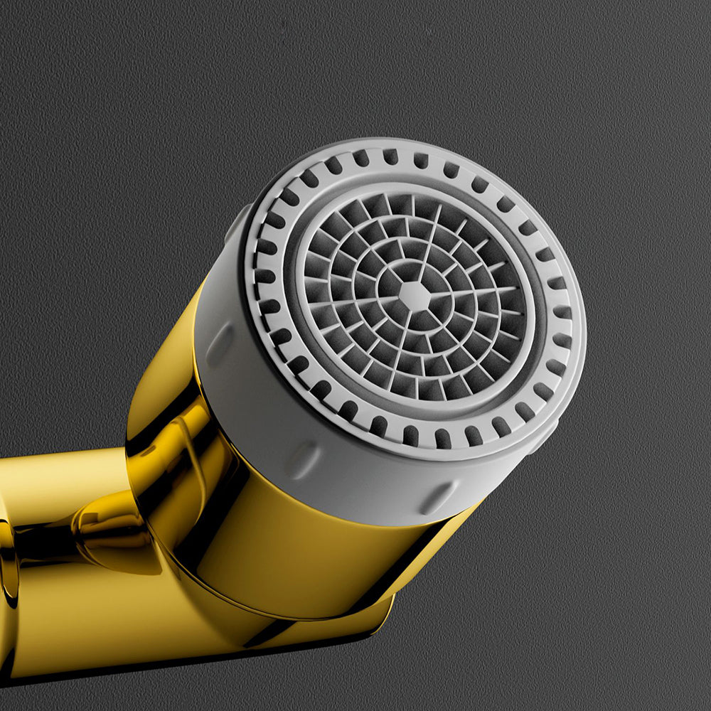 Glam Bathroom Vessel Faucet Brass Faucet Basin Lavatory Faucet Clearhalo 'Bathroom Remodel & Bathroom Fixtures' 'Bathroom Sink Faucets' 'Bathroom Sinks & Faucet Components' 'bathroom_sink_faucets' 'Home Improvement' 'home_improvement' 'home_improvement_bathroom_sink_faucets' 6786482