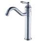 Lever Handle Basin Lavatory Faucet Farmhouse Circular Bathroom Faucet Plata 12.6" Clearhalo 'bathroom_sink_faucets' 'Conjunta de Baño y Conjunta de Grifo' 'Coronamiento de Baño y Dispositivo de Baño' 'Grifo del lavabo del baño' 'Hogar' 'home_improvement' 'home_improvement_bathroom_sink_faucets' 'Mejoras para el hogar' 6786488