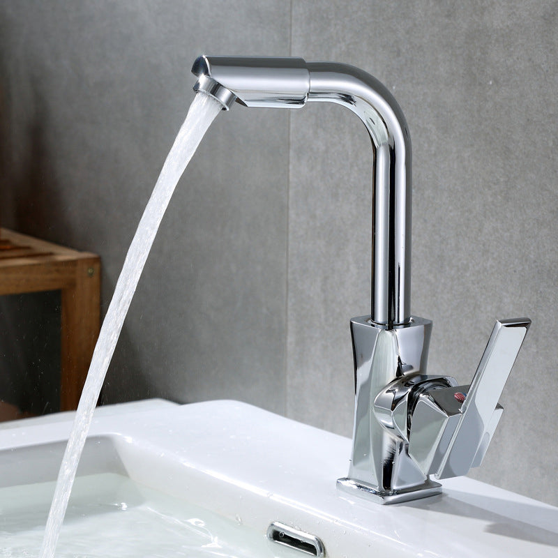 Contemporary One Handle Standard Kitchen Faucet High Arch Water Filler in Chrome Clearhalo 'Home Improvement' 'home_improvement' 'home_improvement_kitchen_faucets' 'Kitchen Faucets' 'Kitchen Remodel & Kitchen Fixtures' 'Kitchen Sinks & Faucet Components' 'kitchen_faucets' 6786619