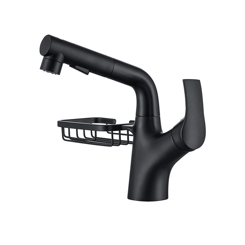 Modern Single Handle Kitchen Faucet 1-Hold Water Faucet with Pull Out Sprayer Clearhalo 'Home Improvement' 'home_improvement' 'home_improvement_kitchen_faucets' 'Kitchen Faucets' 'Kitchen Remodel & Kitchen Fixtures' 'Kitchen Sinks & Faucet Components' 'kitchen_faucets' 6786639