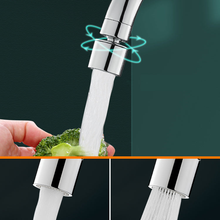 Modern Standard Bar Faucet Single Handle Kitchen Faucet in Silver Clearhalo 'Home Improvement' 'home_improvement' 'home_improvement_kitchen_faucets' 'Kitchen Faucets' 'Kitchen Remodel & Kitchen Fixtures' 'Kitchen Sinks & Faucet Components' 'kitchen_faucets' 6786670