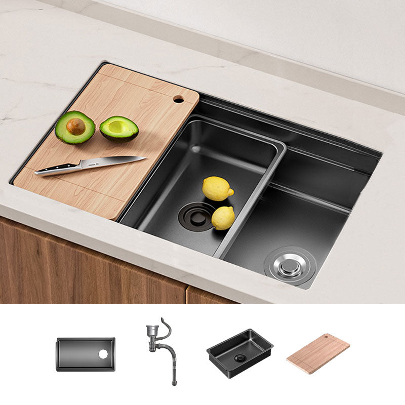 Modern Style Kitchen Sink Stainless Steel Rectangle Shape Kitchen Sink Sink Only None Clearhalo 'Home Improvement' 'home_improvement' 'home_improvement_kitchen_sinks' 'Kitchen Remodel & Kitchen Fixtures' 'Kitchen Sinks & Faucet Components' 'Kitchen Sinks' 'kitchen_sinks' 6786731