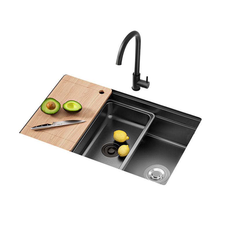 Modern Style Kitchen Sink Stainless Steel Rectangle Shape Kitchen Sink Clearhalo 'Home Improvement' 'home_improvement' 'home_improvement_kitchen_sinks' 'Kitchen Remodel & Kitchen Fixtures' 'Kitchen Sinks & Faucet Components' 'Kitchen Sinks' 'kitchen_sinks' 6786738