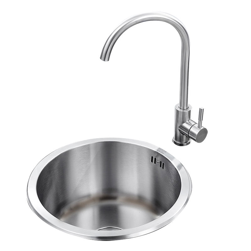 Contemporary Kitchen Sink Stainless Steel Single Bowl Kitchen Sink Clearhalo 'Home Improvement' 'home_improvement' 'home_improvement_kitchen_sinks' 'Kitchen Remodel & Kitchen Fixtures' 'Kitchen Sinks & Faucet Components' 'Kitchen Sinks' 'kitchen_sinks' 6786779