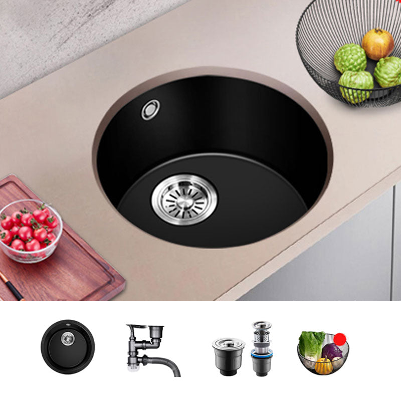 Contemporary Style Kitchen Sink Quartz Single Bowl Kitchen Sink Sink Only None Clearhalo 'Home Improvement' 'home_improvement' 'home_improvement_kitchen_sinks' 'Kitchen Remodel & Kitchen Fixtures' 'Kitchen Sinks & Faucet Components' 'Kitchen Sinks' 'kitchen_sinks' 6786794