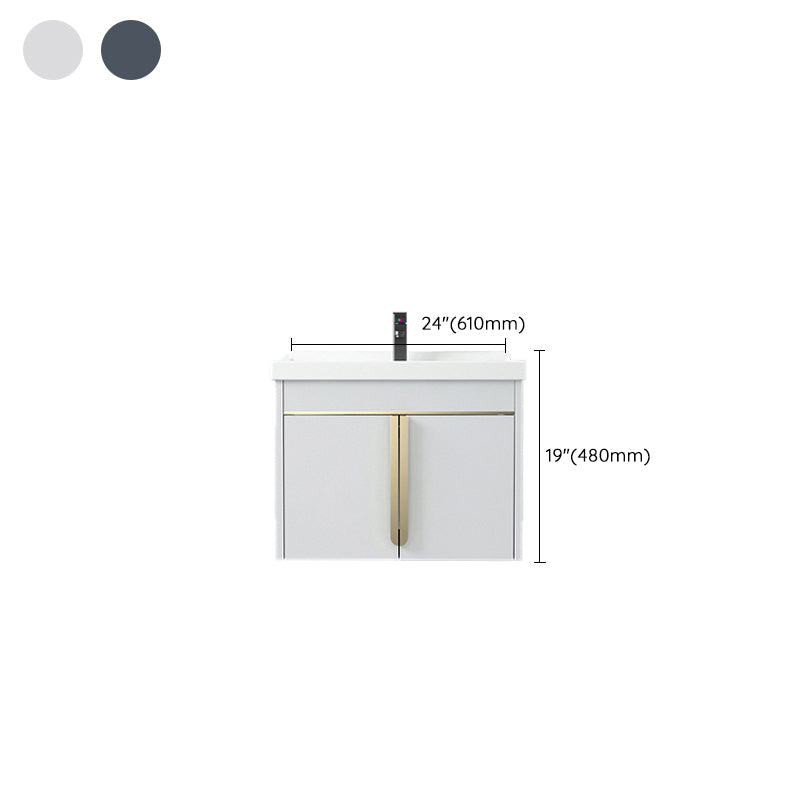 Contemporary Wall Mount Bath Vanity Mirror Cabinet Vanity Cabinet with Storage Shelving Clearhalo 'Bathroom Remodel & Bathroom Fixtures' 'Bathroom Vanities' 'bathroom_vanities' 'Home Improvement' 'home_improvement' 'home_improvement_bathroom_vanities' 6787078