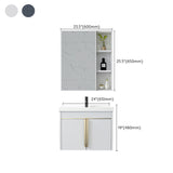 Contemporary Wall Mount Bath Vanity Mirror Cabinet Vanity Cabinet with Storage Shelving Clearhalo 'Bathroom Remodel & Bathroom Fixtures' 'Bathroom Vanities' 'bathroom_vanities' 'Home Improvement' 'home_improvement' 'home_improvement_bathroom_vanities' 6787081