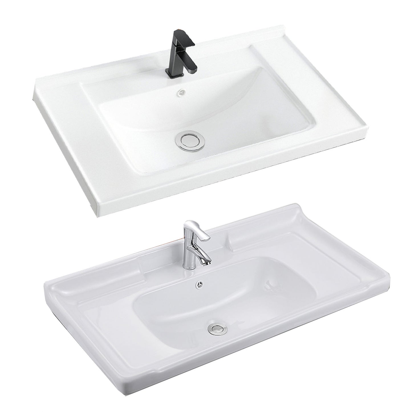 Modern Sink Vanity Free-standing Standard White Vanity Cabinet Clearhalo 'Bathroom Remodel & Bathroom Fixtures' 'Bathroom Vanities' 'bathroom_vanities' 'Home Improvement' 'home_improvement' 'home_improvement_bathroom_vanities' 6787158