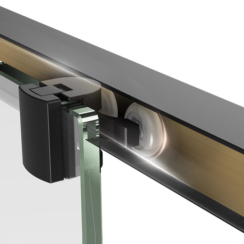 Semi-Frameless Tempered Glass Shower Enclosure with Half-Framed Shower Enclosure Clearhalo 'Bathroom Remodel & Bathroom Fixtures' 'Home Improvement' 'home_improvement' 'home_improvement_shower_stalls_enclosures' 'Shower Stalls & Enclosures' 'shower_stalls_enclosures' 'Showers & Bathtubs' 6787324