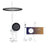 Smart Shower Set Digital Display Shower Ultra-thin Constant Temperature Shower Full Copper White Round Clearhalo 'Bathroom Remodel & Bathroom Fixtures' 'Home Improvement' 'home_improvement' 'home_improvement_shower_faucets' 'Shower Faucets & Systems' 'shower_faucets' 'Showers & Bathtubs Plumbing' 'Showers & Bathtubs' 6787381