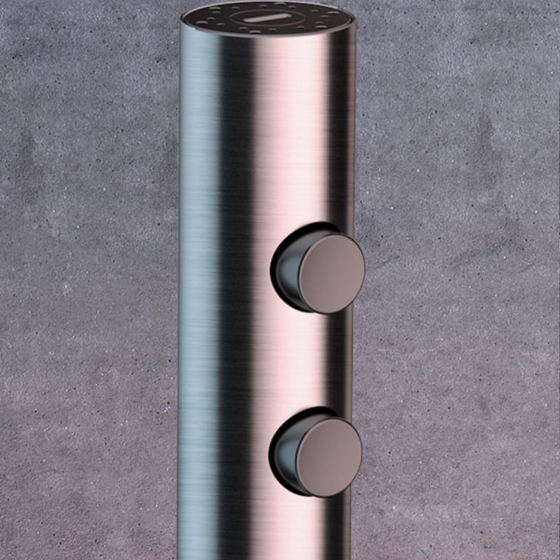 Grey Shower Set Thermostatic Button Intelligent Digital Display Bathroom Rain Shower Head Clearhalo 'Bathroom Remodel & Bathroom Fixtures' 'Home Improvement' 'home_improvement' 'home_improvement_shower_faucets' 'Shower Faucets & Systems' 'shower_faucets' 'Showers & Bathtubs Plumbing' 'Showers & Bathtubs' 6787436