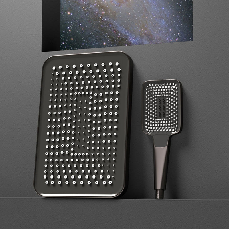 Contemporary Style Brass Shower Faucet with Shower Arm Wall Mounted Shower Combo Clearhalo 'Bathroom Remodel & Bathroom Fixtures' 'Home Improvement' 'home_improvement' 'home_improvement_shower_faucets' 'Shower Faucets & Systems' 'shower_faucets' 'Showers & Bathtubs Plumbing' 'Showers & Bathtubs' 6787444