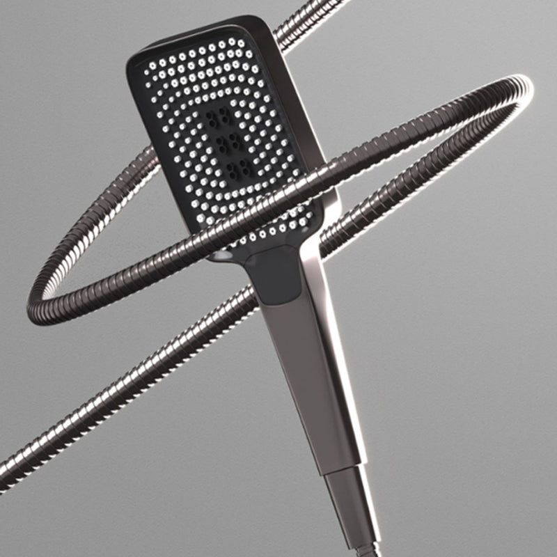 Contemporary Style Brass Shower Faucet with Shower Arm Wall Mounted Shower Combo Clearhalo 'Bathroom Remodel & Bathroom Fixtures' 'Home Improvement' 'home_improvement' 'home_improvement_shower_faucets' 'Shower Faucets & Systems' 'shower_faucets' 'Showers & Bathtubs Plumbing' 'Showers & Bathtubs' 6787450