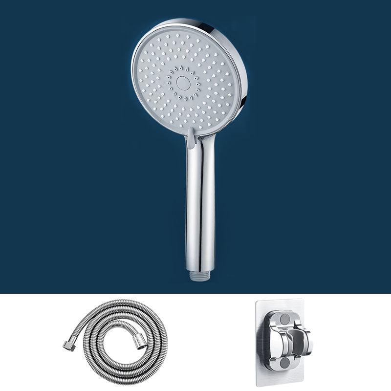 Rain Fall Handheld Shower Head High Flow 3-Spray Patterns Wall-Mount Showerhead Silver Shower Heads with Holder and Hose Clearhalo 'Bathroom Remodel & Bathroom Fixtures' 'Home Improvement' 'home_improvement' 'home_improvement_shower_heads' 'Shower Heads' 'shower_heads' 'Showers & Bathtubs Plumbing' 'Showers & Bathtubs' 6787630