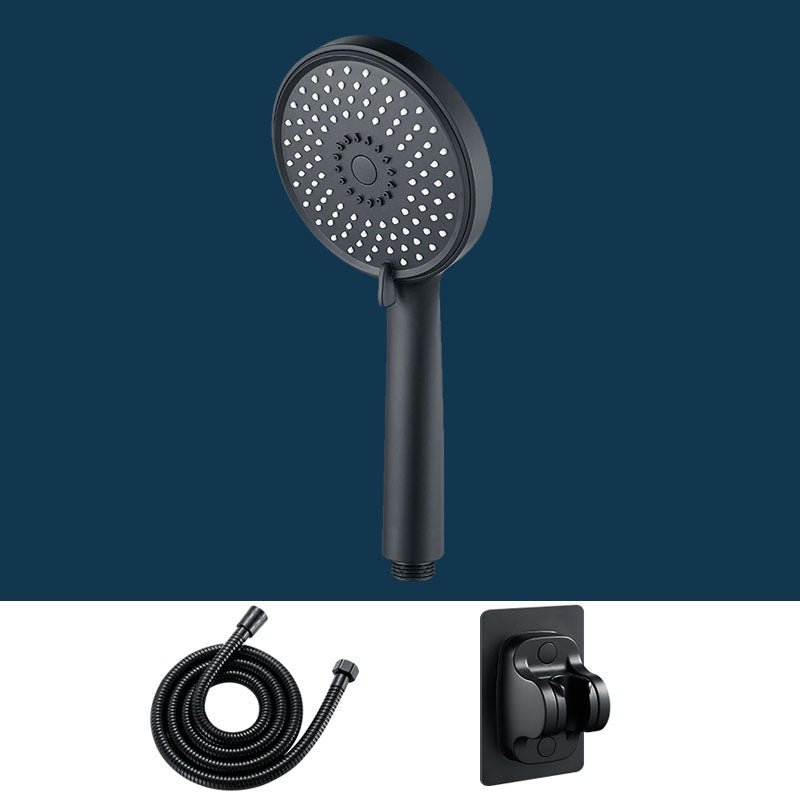 Rain Fall Handheld Shower Head High Flow 3-Spray Patterns Wall-Mount Showerhead Black Shower Heads with Holder and Hose Clearhalo 'Bathroom Remodel & Bathroom Fixtures' 'Home Improvement' 'home_improvement' 'home_improvement_shower_heads' 'Shower Heads' 'shower_heads' 'Showers & Bathtubs Plumbing' 'Showers & Bathtubs' 6787632