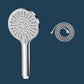 ABS Plastic Handheld Shower Head High Flow 5-Spray Patterns Wall-Mount Showerhead Silver Gray Shower Head with Hose Clearhalo 'Bathroom Remodel & Bathroom Fixtures' 'Home Improvement' 'home_improvement' 'home_improvement_shower_heads' 'Shower Heads' 'shower_heads' 'Showers & Bathtubs Plumbing' 'Showers & Bathtubs' 6787650