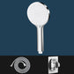 ABS Plastic Handheld Shower Head High Flow 5-Spray Patterns Wall-Mount Showerhead White Silver Shower Heads with Holder and Hose Clearhalo 'Bathroom Remodel & Bathroom Fixtures' 'Home Improvement' 'home_improvement' 'home_improvement_shower_heads' 'Shower Heads' 'shower_heads' 'Showers & Bathtubs Plumbing' 'Showers & Bathtubs' 6787658