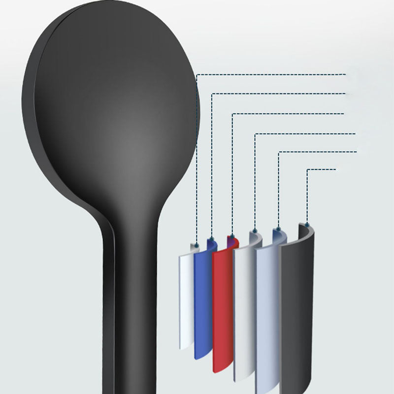 ABS Plastic Handheld Shower Head High Flow 5-Spray Patterns Wall-Mount Showerhead Clearhalo 'Bathroom Remodel & Bathroom Fixtures' 'Home Improvement' 'home_improvement' 'home_improvement_shower_heads' 'Shower Heads' 'shower_heads' 'Showers & Bathtubs Plumbing' 'Showers & Bathtubs' 6787660