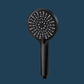 ABS Plastic Handheld Shower Head High Flow 5-Spray Patterns Wall-Mount Showerhead Black Hand Shower None Clearhalo 'Bathroom Remodel & Bathroom Fixtures' 'Home Improvement' 'home_improvement' 'home_improvement_shower_heads' 'Shower Heads' 'shower_heads' 'Showers & Bathtubs Plumbing' 'Showers & Bathtubs' 6787661