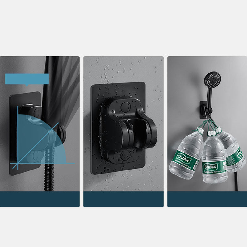 ABS Plastic Handheld Shower Head High Flow 5-Spray Patterns Wall-Mount Showerhead Clearhalo 'Bathroom Remodel & Bathroom Fixtures' 'Home Improvement' 'home_improvement' 'home_improvement_shower_heads' 'Shower Heads' 'shower_heads' 'Showers & Bathtubs Plumbing' 'Showers & Bathtubs' 6787673