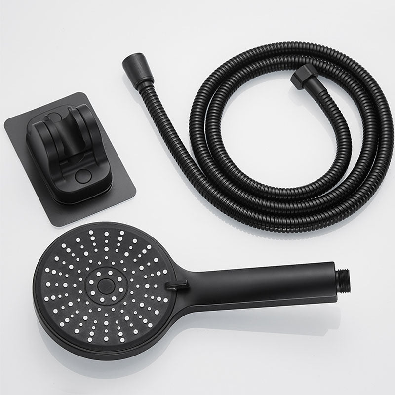 ABS Plastic Handheld Shower Head High Flow 5-Spray Patterns Wall-Mount Showerhead Clearhalo 'Bathroom Remodel & Bathroom Fixtures' 'Home Improvement' 'home_improvement' 'home_improvement_shower_heads' 'Shower Heads' 'shower_heads' 'Showers & Bathtubs Plumbing' 'Showers & Bathtubs' 6787675