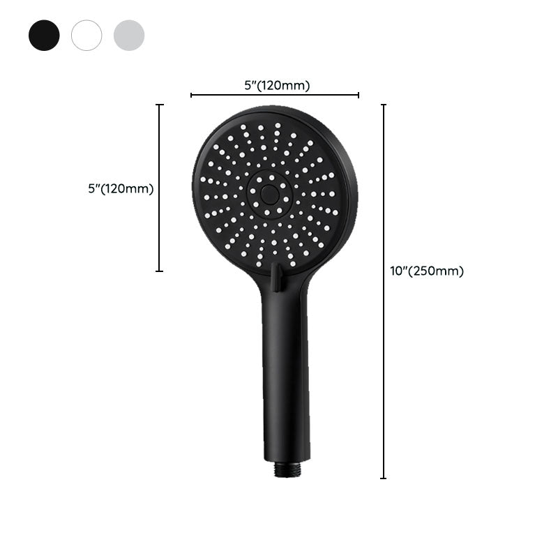ABS Plastic Handheld Shower Head High Flow 5-Spray Patterns Wall-Mount Showerhead Clearhalo 'Bathroom Remodel & Bathroom Fixtures' 'Home Improvement' 'home_improvement' 'home_improvement_shower_heads' 'Shower Heads' 'shower_heads' 'Showers & Bathtubs Plumbing' 'Showers & Bathtubs' 6787676
