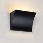 Simple Style Slide Design Wall Washer Light Metal LED Living Room Sconce Light Fixture in Black/Silver Clearhalo 'Cast Iron' 'Glass' 'Industrial' 'Modern wall lights' 'Modern' 'Tiffany' 'Traditional wall lights' 'Wall Lamps & Sconces' 'Wall Lights' Lighting' 678952