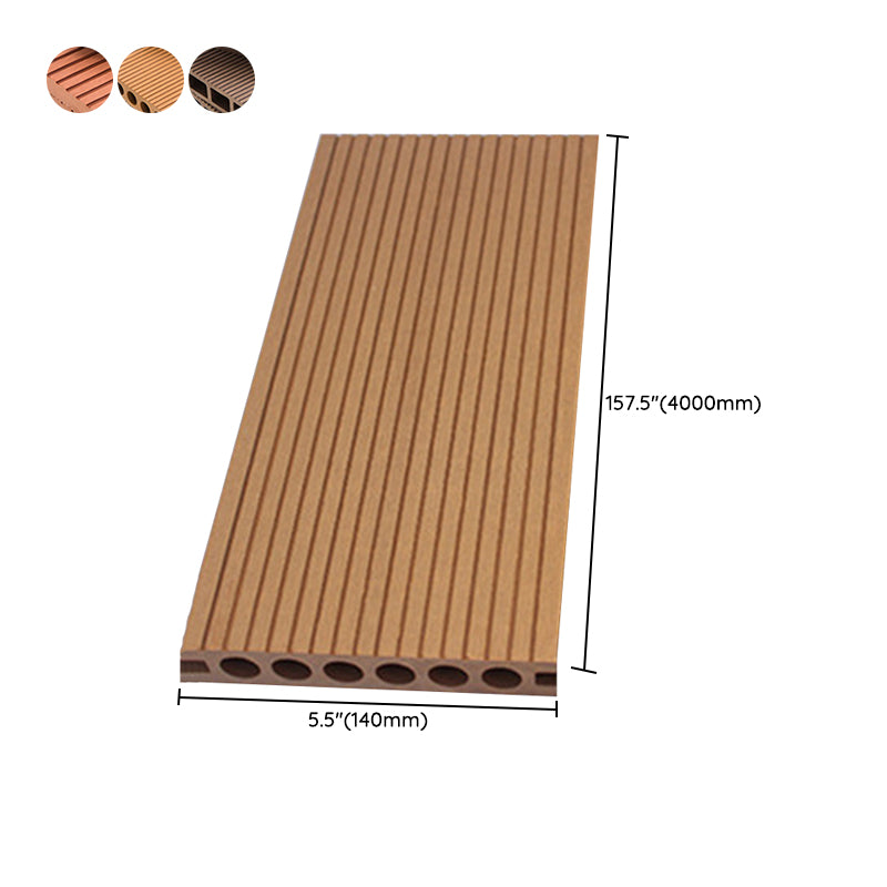 Engineered Floor Tile Wire Brushed Nail Lock Wooden Floor for Patio Garden Clearhalo 'Flooring 'Hardwood Flooring' 'hardwood_flooring' 'Home Improvement' 'home_improvement' 'home_improvement_hardwood_flooring' Walls and Ceiling' 6790310