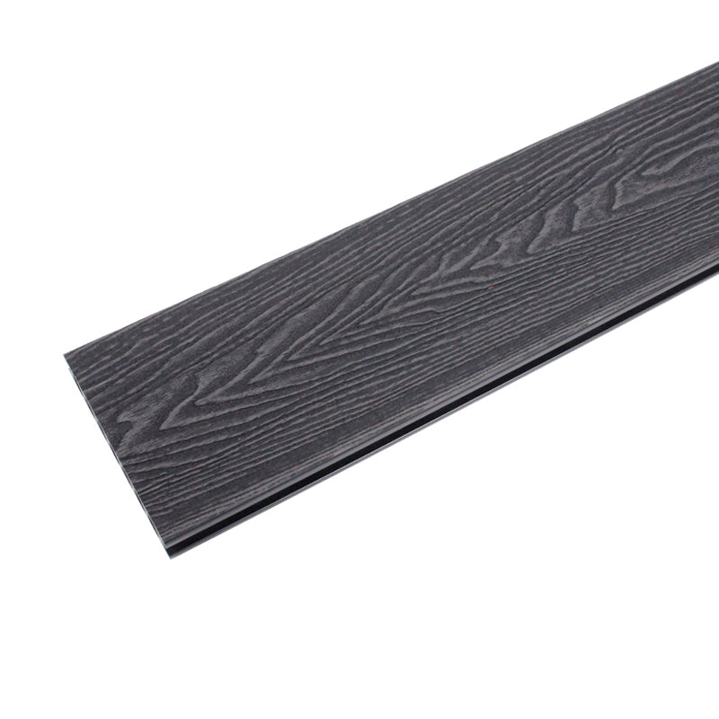 Deck Plank Embossed Snapping Wooden Waterproof Outdoor Floor Board Black Clearhalo 'Home Improvement' 'home_improvement' 'home_improvement_outdoor_deck_tiles_planks' 'Outdoor Deck Tiles & Planks' 'Outdoor Flooring & Tile' 'Outdoor Remodel' 'outdoor_deck_tiles_planks' 6790339