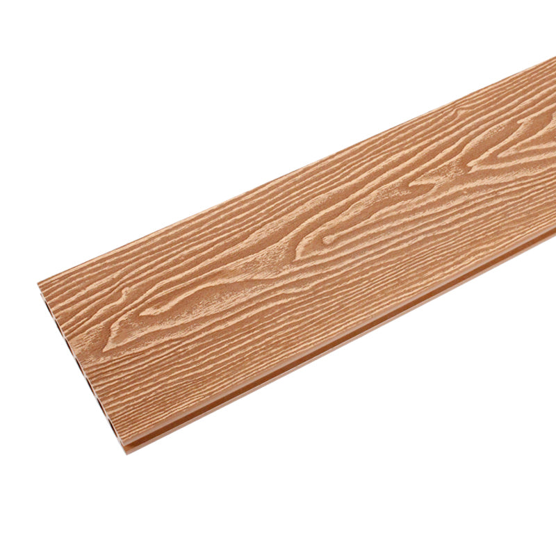 Deck Plank Embossed Snapping Wooden Waterproof Outdoor Floor Board Teak Clearhalo 'Home Improvement' 'home_improvement' 'home_improvement_outdoor_deck_tiles_planks' 'Outdoor Deck Tiles & Planks' 'Outdoor Flooring & Tile' 'Outdoor Remodel' 'outdoor_deck_tiles_planks' 6790340