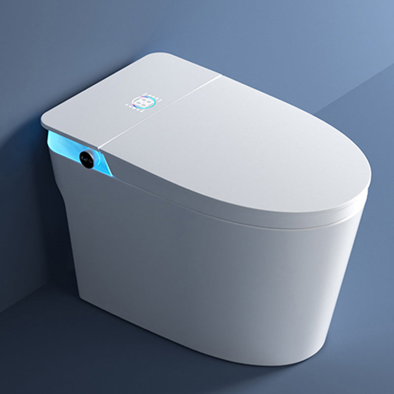 Contemporary Ceramic Siphon Jet Toilet Bowl One Piece Urine Toilet with Seat Manual Flip Clearhalo 'Bathroom Remodel & Bathroom Fixtures' 'Home Improvement' 'home_improvement' 'home_improvement_toilets' 'Toilets & Bidets' 'Toilets' 6792495