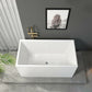Soaking Rectangular Bathtub Antique Finish Freestanding Bath Tub 55"L x 29"W x 24"H Clearhalo 'Bathroom Remodel & Bathroom Fixtures' 'Bathtubs' 'Home Improvement' 'home_improvement' 'home_improvement_bathtubs' 'Showers & Bathtubs' 6792714