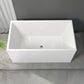 Soaking Rectangular Bathtub Antique Finish Freestanding Bath Tub 63"L x 29"W x 24"H Clearhalo 'Bathroom Remodel & Bathroom Fixtures' 'Bathtubs' 'Home Improvement' 'home_improvement' 'home_improvement_bathtubs' 'Showers & Bathtubs' 6792715