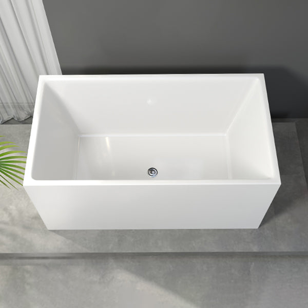 Soaking Rectangular Bathtub Antique Finish Freestanding Bath Tub 63"L x 29"W x 24"H Clearhalo 'Bathroom Remodel & Bathroom Fixtures' 'Bathtubs' 'Home Improvement' 'home_improvement' 'home_improvement_bathtubs' 'Showers & Bathtubs' 6792715