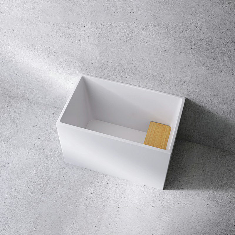 Acrylic Soaking Bathtub Antique Finish Back to Wall Bath Tub (Board not Included) 39"L x 24"W x 27"H Tub Clearhalo 'Bathroom Remodel & Bathroom Fixtures' 'Bathtubs' 'Home Improvement' 'home_improvement' 'home_improvement_bathtubs' 'Showers & Bathtubs' 6792746