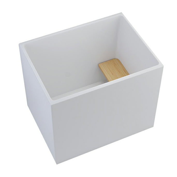 Acrylic Soaking Bathtub Antique Finish Back to Wall Bath Tub (Board not Included) Clearhalo 'Bathroom Remodel & Bathroom Fixtures' 'Bathtubs' 'Home Improvement' 'home_improvement' 'home_improvement_bathtubs' 'Showers & Bathtubs' 6792751