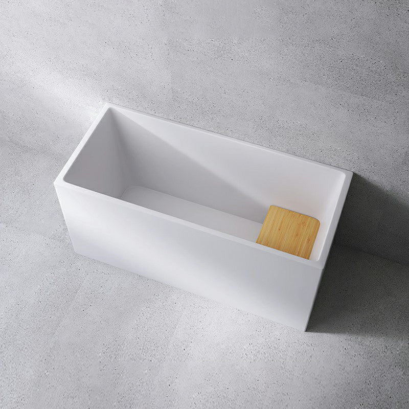 Acrylic Soaking Bathtub Antique Finish Back to Wall Bath Tub (Board not Included) 55"L x 24"W x 27"H Tub Clearhalo 'Bathroom Remodel & Bathroom Fixtures' 'Bathtubs' 'Home Improvement' 'home_improvement' 'home_improvement_bathtubs' 'Showers & Bathtubs' 6792754