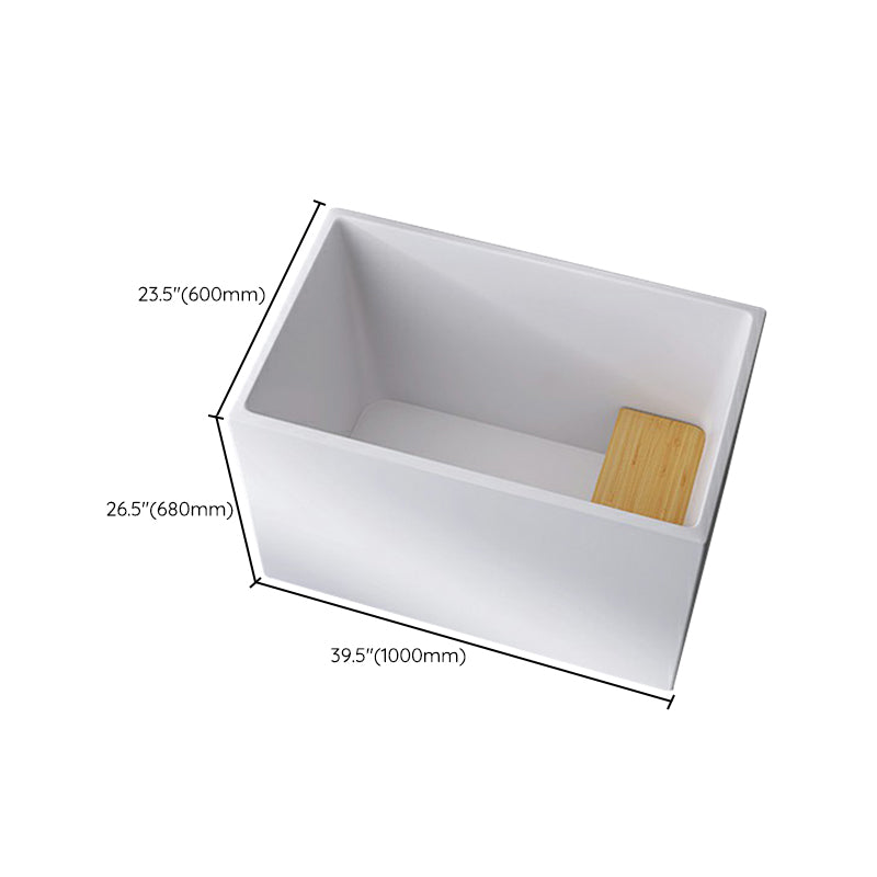 Acrylic Soaking Bathtub Antique Finish Back to Wall Bath Tub (Board not Included) Clearhalo 'Bathroom Remodel & Bathroom Fixtures' 'Bathtubs' 'Home Improvement' 'home_improvement' 'home_improvement_bathtubs' 'Showers & Bathtubs' 6792774